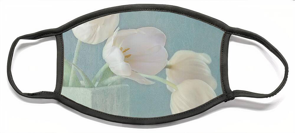 White Flower Face Mask featuring the photograph Ray of Beauty by Kim Hojnacki