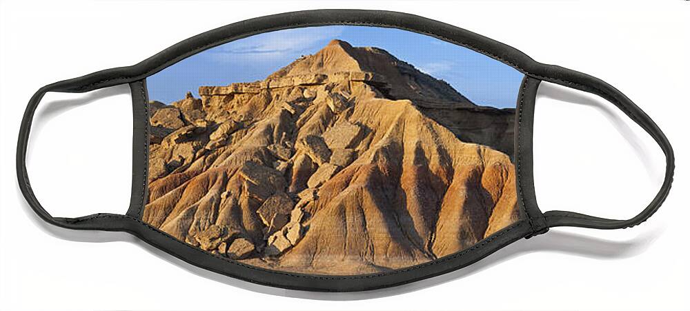 Albert Lleal Face Mask featuring the photograph Rock Formation Bardenas Reales Navarra by Albert Lleal