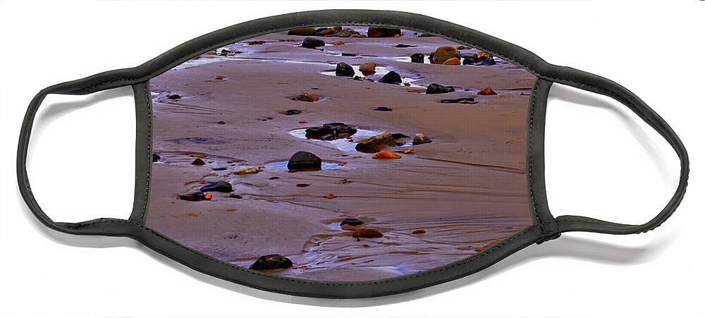 Rocks Face Mask featuring the photograph Rocks on the Seashore by Martyn Arnold