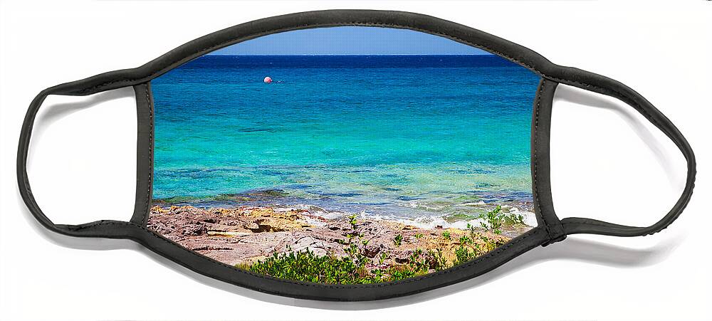 Beach Face Mask featuring the photograph Rocky Shores by Melinda Ledsome