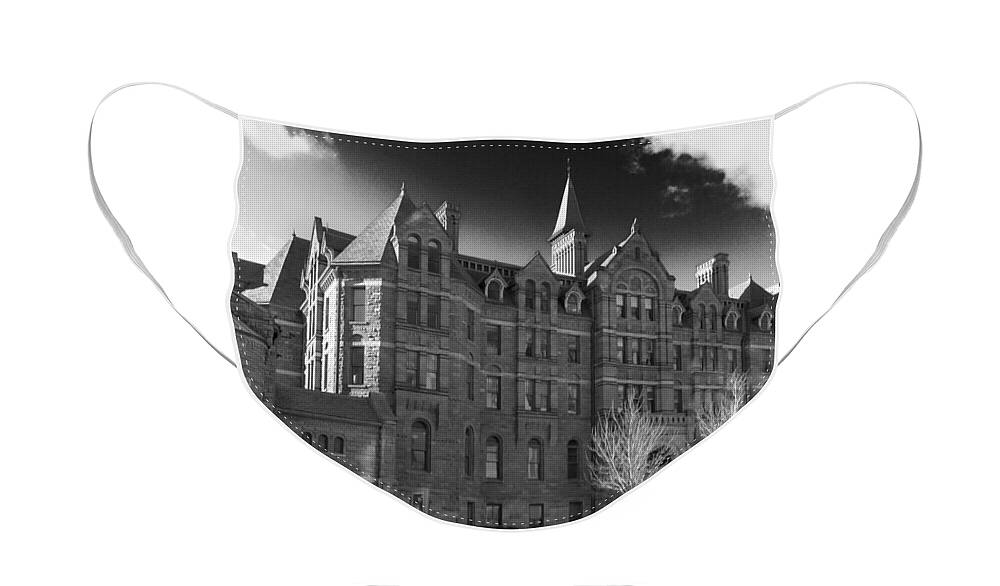 Buildings Face Mask featuring the photograph Royal Conservatory of Music by Guy Whiteley