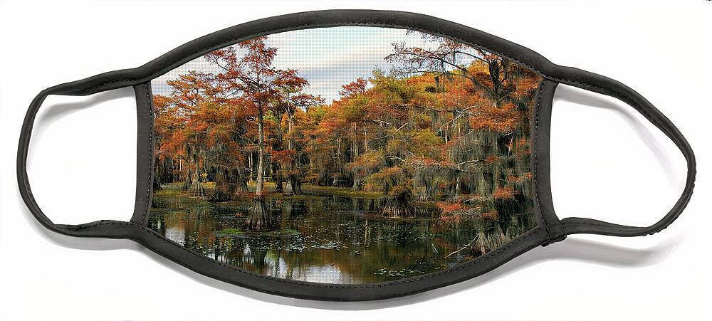 Autumn Face Mask featuring the photograph Rusty Mill by Lana Trussell