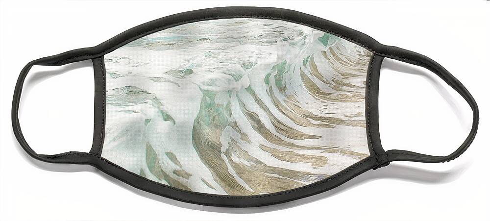 Ocean Sea Face Mask featuring the photograph Sea Foam by Cassia Beck