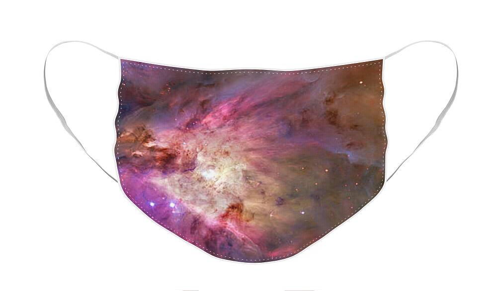 Messier 42 Face Mask featuring the photograph Secrets Of Orion by Ricky Barnard