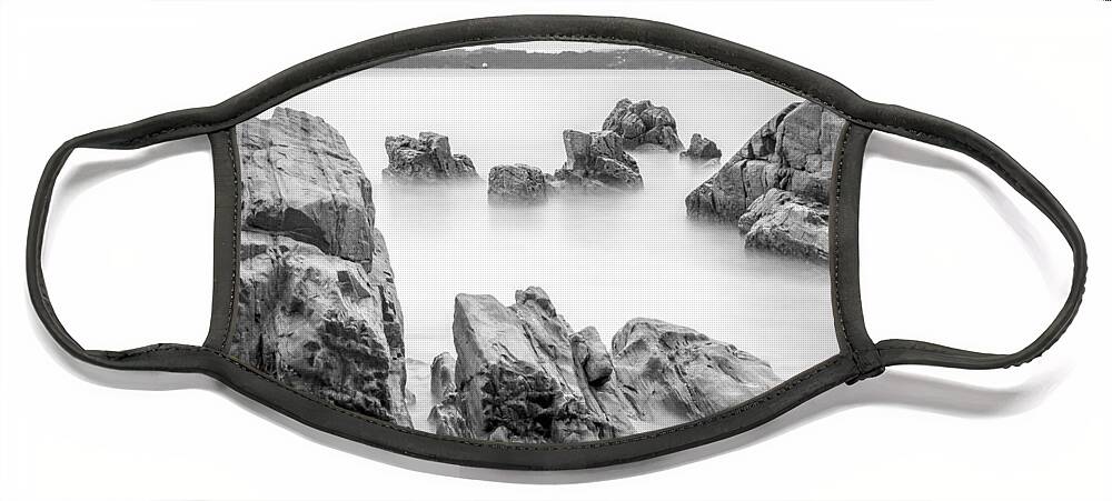 Ares Face Mask featuring the photograph Seselle Beach Galicia Spain by Pablo Avanzini