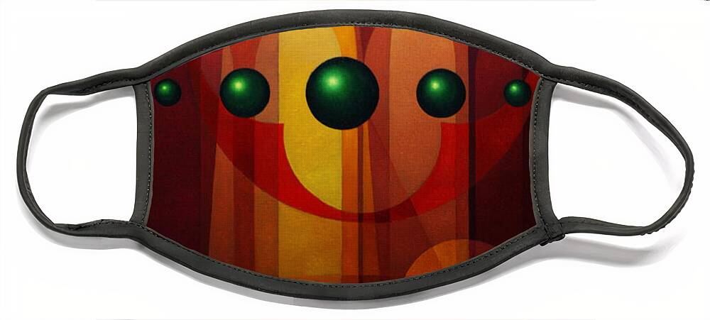 Abstract Face Mask featuring the painting Seven Windows - IV by Alberto DAssumpcao