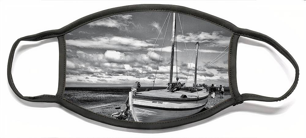 Photograph Face Mask featuring the photograph Shackleton Boat by Richard Gehlbach