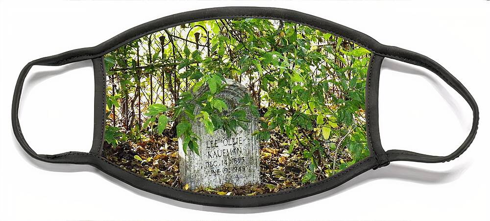 Sheltered Face Mask featuring the photograph Sheltered Grave by The GYPSY