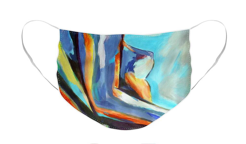 Nude Figures Face Mask featuring the painting Shine by Helena Wierzbicki