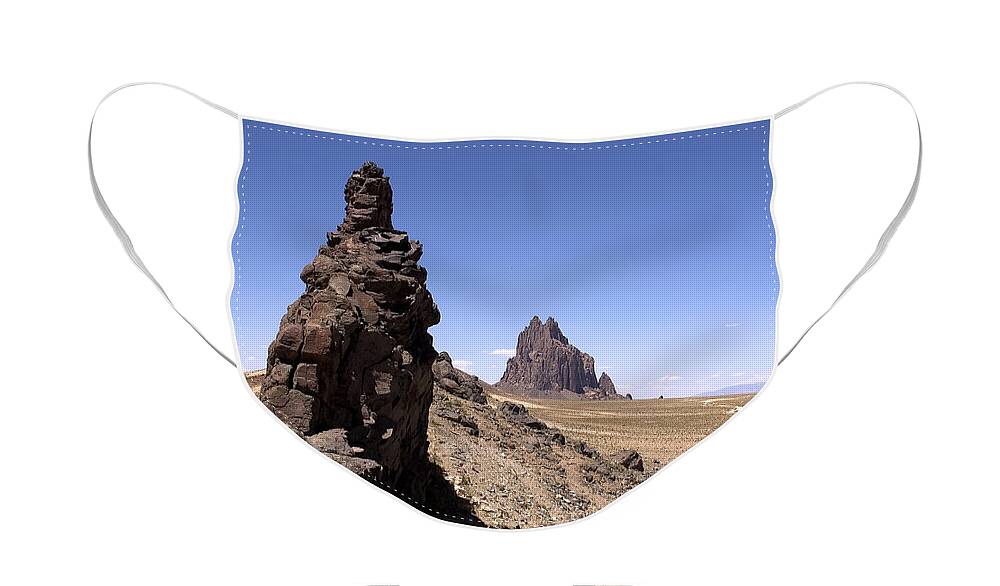 Shiprock Face Mask featuring the photograph Shiprock - New Mexico by Steven Ralser