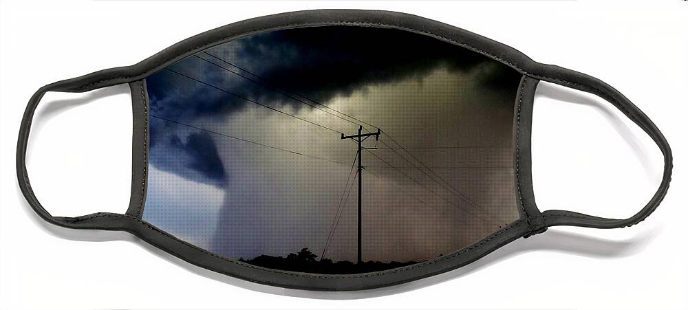 Tornado Face Mask featuring the photograph Shrouded Tornado by Ed Sweeney