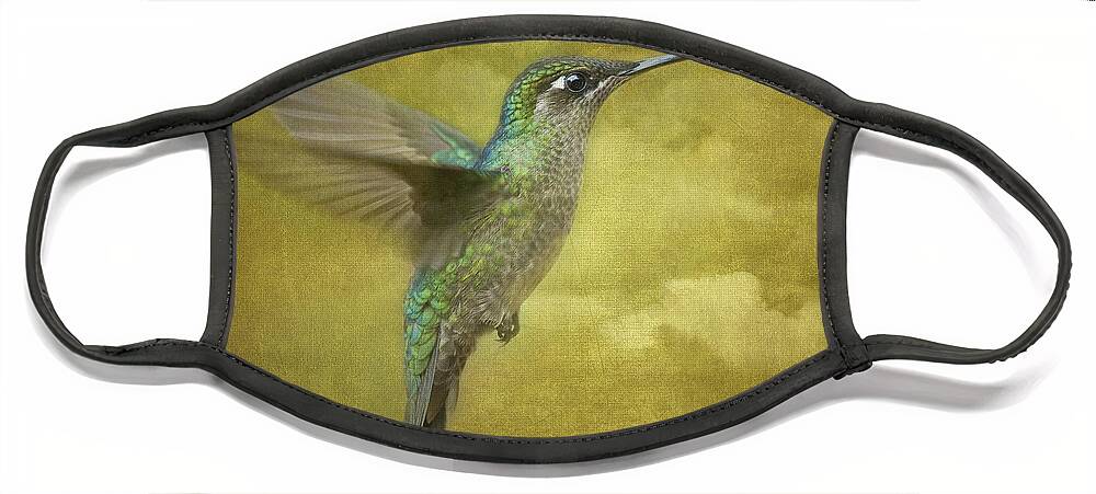 Magnificent Hummingbird Face Mask featuring the photograph Simply Magnificent.. by Nina Stavlund