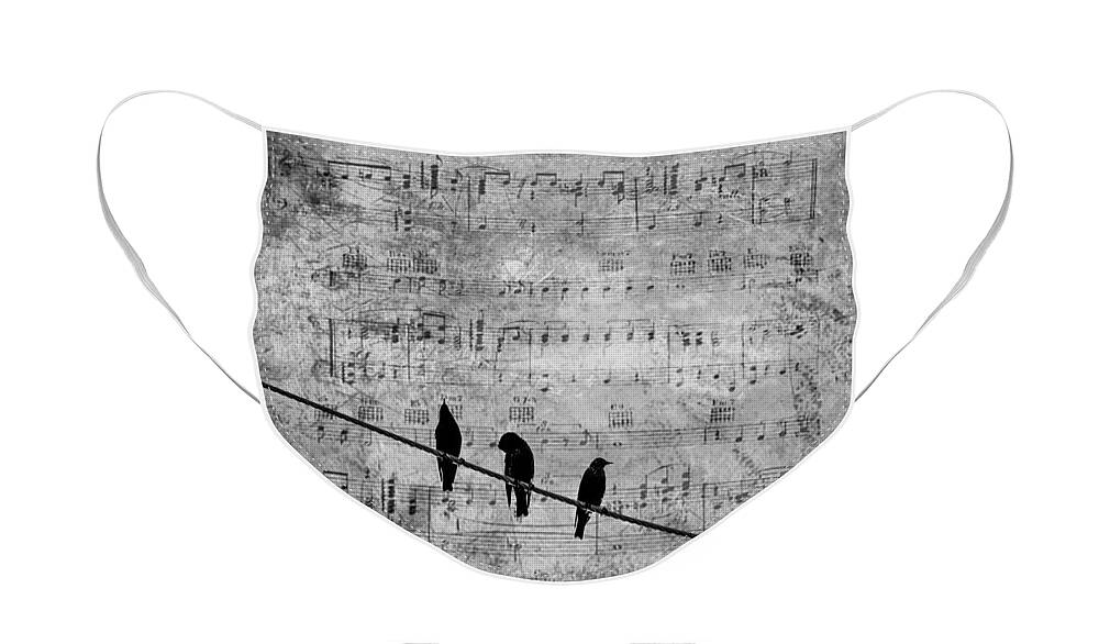 Birds Face Mask featuring the photograph Sing a Song of Sixpence by Andrea Kollo