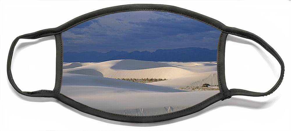 Feb0514 Face Mask featuring the photograph Soaptree Yucca In Gypsum Dunes White by Konrad Wothe