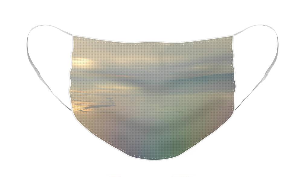 Somewhere Over The Rainbow Face Mask featuring the photograph Somewhere Over The Rainbow by Donna Blackhall
