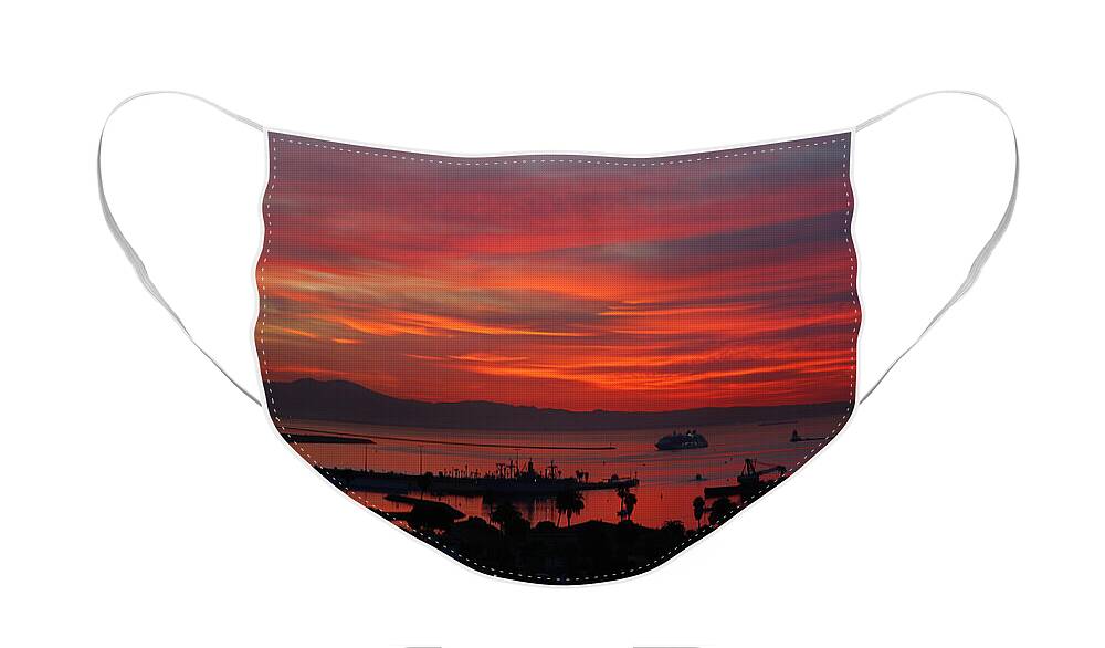 Landscapes Face Mask featuring the photograph Southern California Sunrise by Steve Wolfe