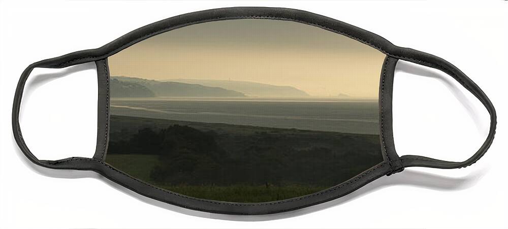 Digital Print Face Mask featuring the photograph Start Bay Devon at dawn by Tony Mills