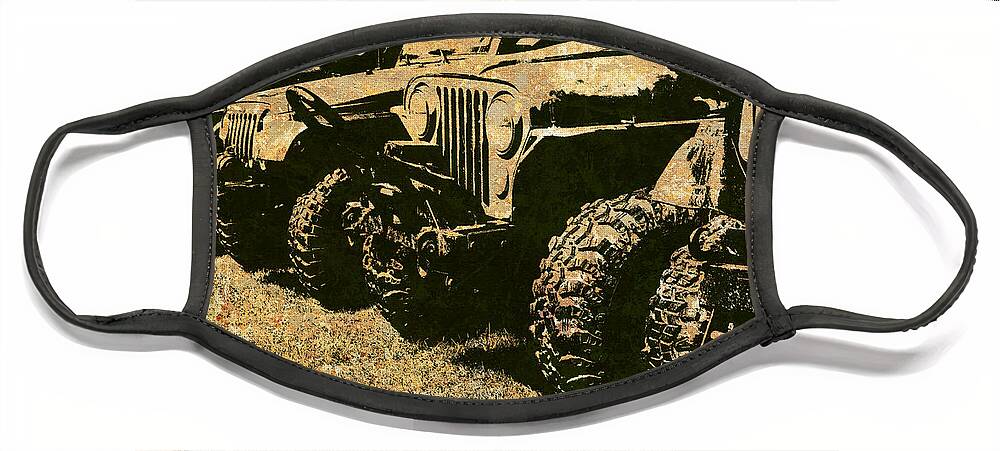 Jeep Face Mask featuring the photograph Sticks and Stones ... Won't Break My Bones by Luke Moore
