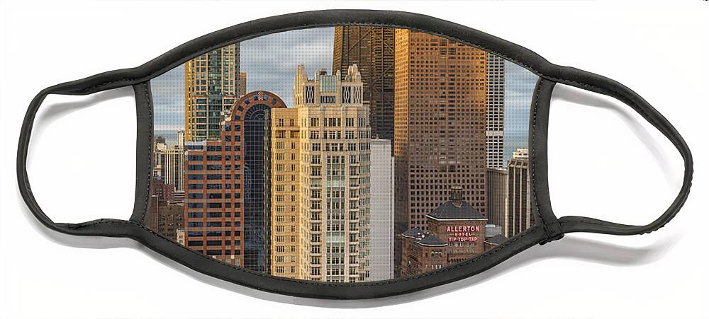 3scape Face Mask featuring the photograph Streeterville From Above by Adam Romanowicz