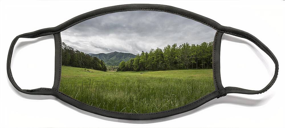 Green Face Mask featuring the photograph Stuck in the Field by Jon Glaser