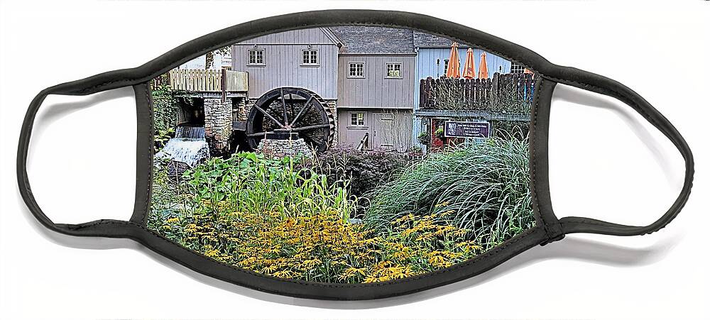 Summer Face Mask featuring the photograph Summer at the Grist Mill by Janice Drew