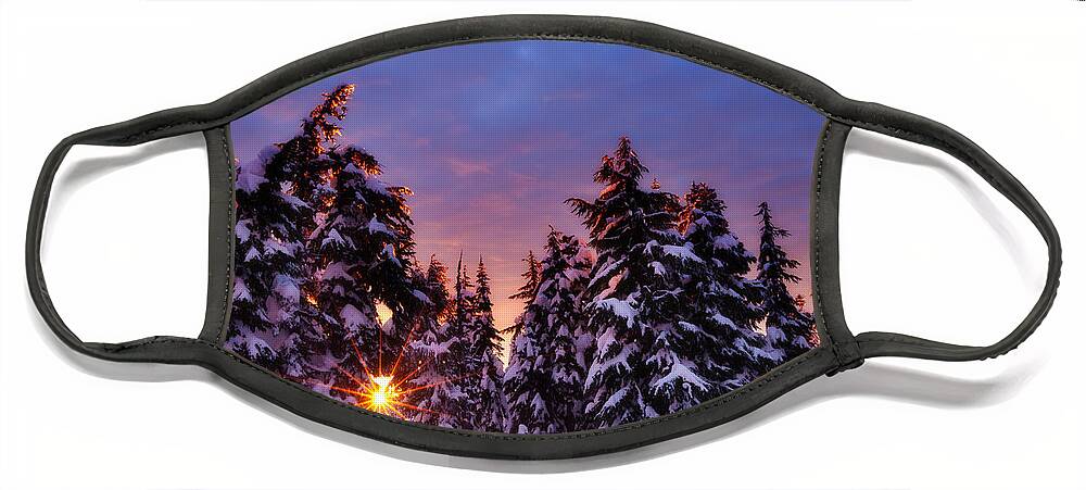 Winter Face Mask featuring the photograph Sunrise Dreams by Darren White