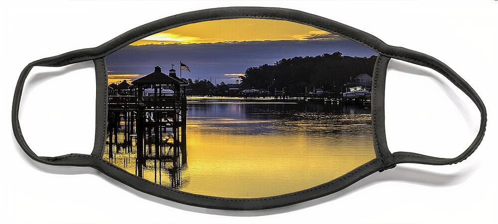 2014 Face Mask featuring the photograph Sunrise of the Atlantic ICW by Nick Noble
