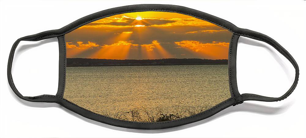 Sunrise Face Mask featuring the photograph Here comes the Sun by Nautical Chartworks
