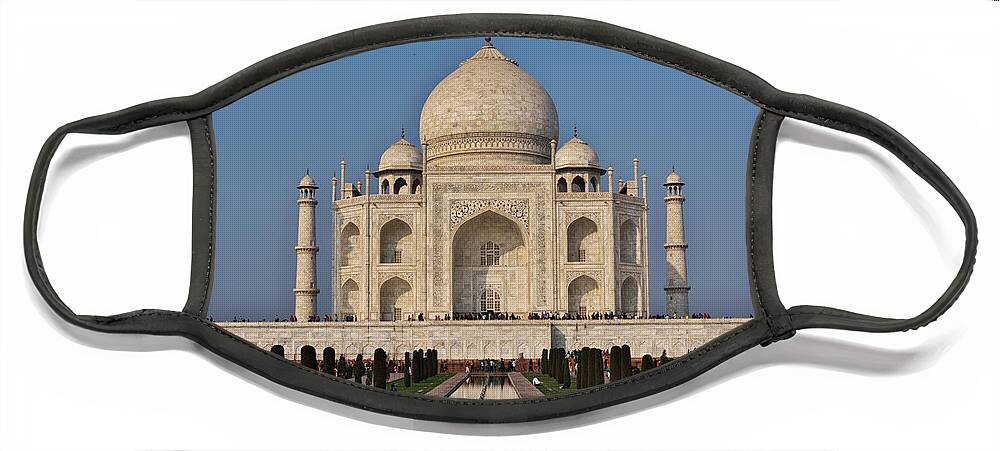 Agra Face Mask featuring the photograph Taj Mahal by Ivan Slosar