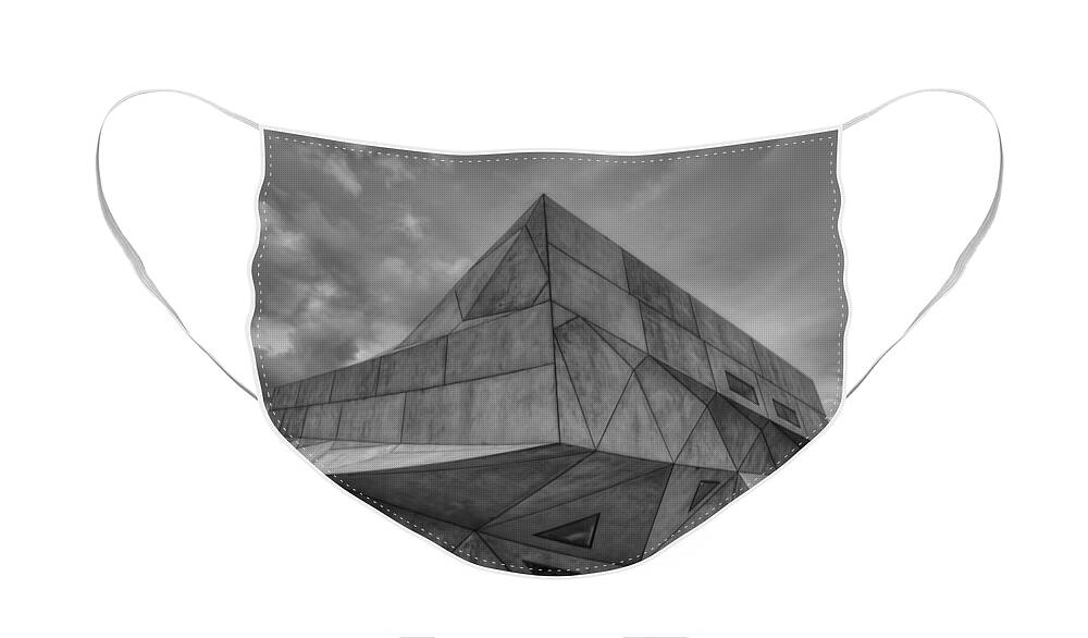 Israel Face Mask featuring the photograph Tel Aviv museum by Ron Shoshani