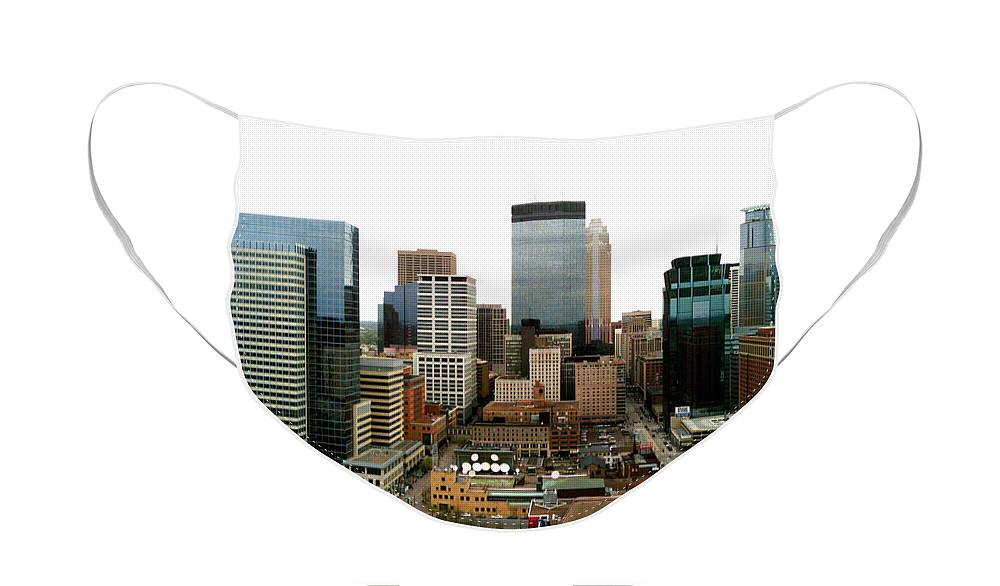 Minneapolis Face Mask featuring the photograph The 35th Floor by Jacqueline Athmann