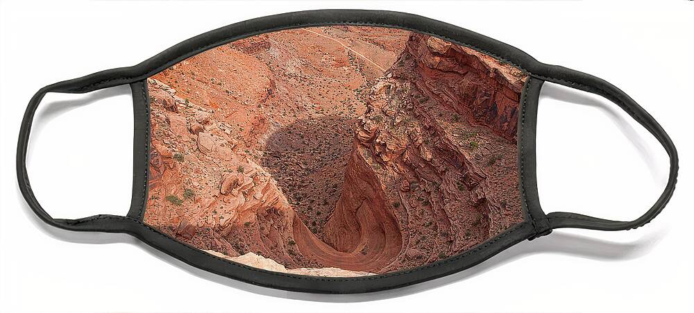 Utah Face Mask featuring the photograph Horseshoe Bend by Jim Garrison