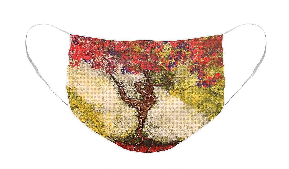 Impressionism Face Mask featuring the painting The Dancer Series 7 by Stefan Duncan
