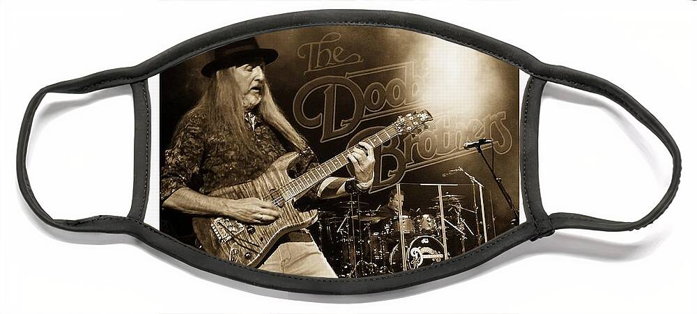 Doobie Brothers Face Mask featuring the photograph The Doobie Brothers by Alice Gipson