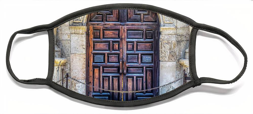 Doors Face Mask featuring the photograph The Alamo by Robert Bellomy