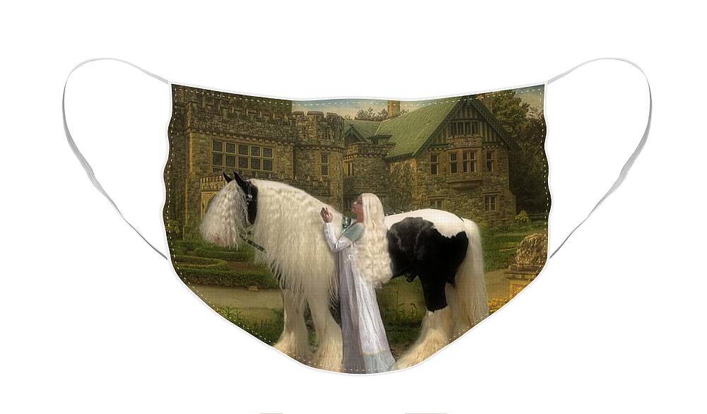 Horses Face Mask featuring the digital art The Fairest of them All by Fran J Scott