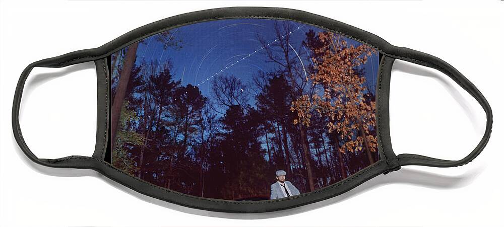 Star Traces Face Mask featuring the photograph The Long Wait by Mike McGlothlen