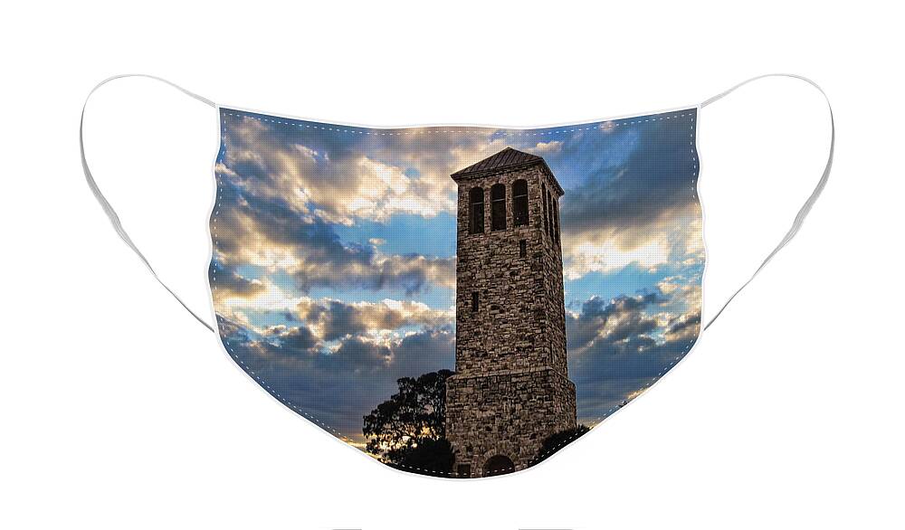 Luray Singing Tower Face Mask featuring the photograph The Luray Singing Tower by Lara Ellis