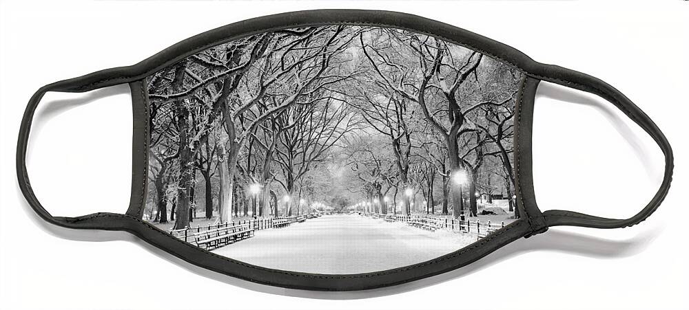 B&w Face Mask featuring the photograph The Mall by Mihai Andritoiu