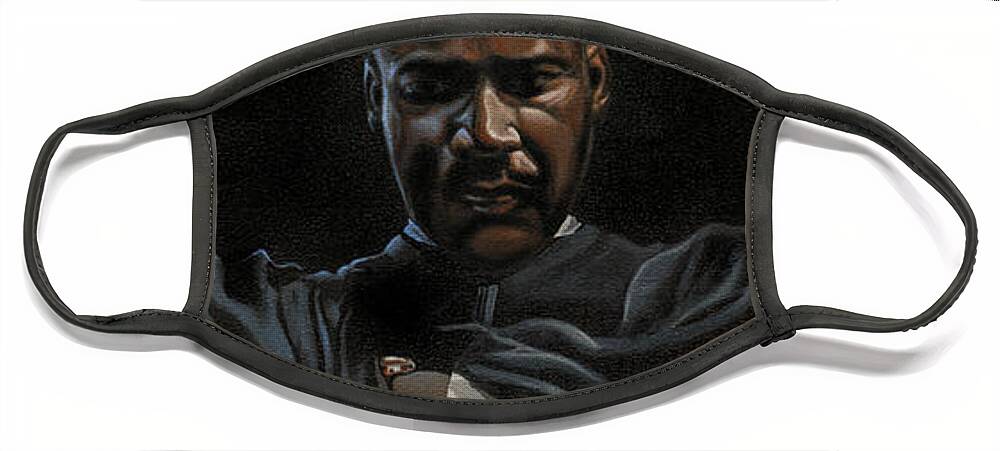 Dr. Martin Luther King Jr. Face Mask featuring the painting The Peace Keeper by Jerome White