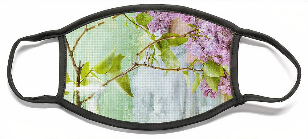 Lilacs Face Mask featuring the photograph The Scent Of Lilacs by Theresa Tahara