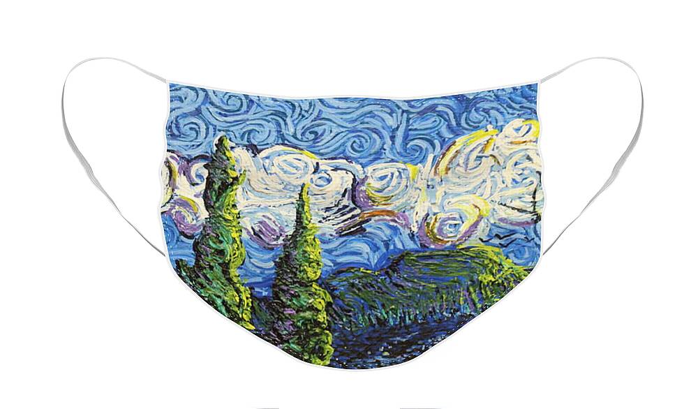 Impressionism Face Mask featuring the painting The Shores Of Dreams by Stefan Duncan