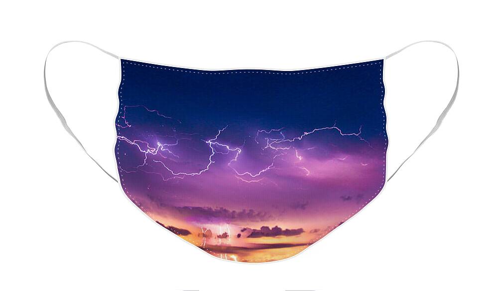 Axtell Nebraska Face Mask featuring the photograph The Sky Was Talking to Me... Part 2 by NebraskaSC