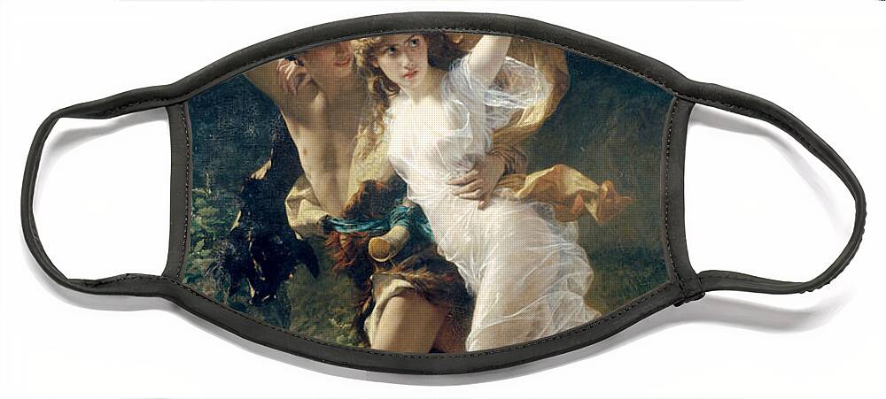 Storm Face Mask featuring the painting The Storm by Pierre Auguste Cot