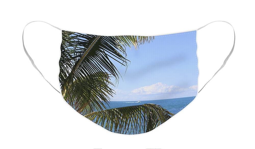 Rock Face Mask featuring the photograph Key West Ocean View by Bob Slitzan