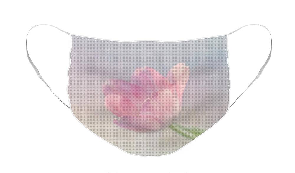 Pink Flower Face Mask featuring the photograph There is Hope by Kim Hojnacki