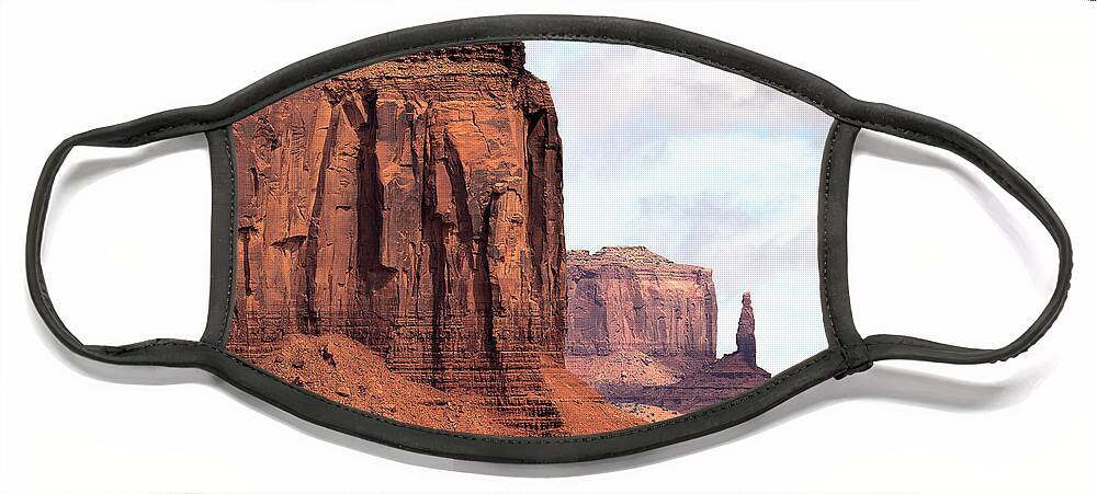 Red Rocks Face Mask featuring the photograph There Must be Kings by Jim Garrison