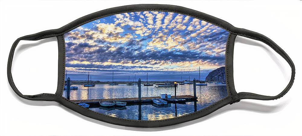 Morro Bay Face Mask featuring the photograph Tidelands Park Reflections by Beth Sargent