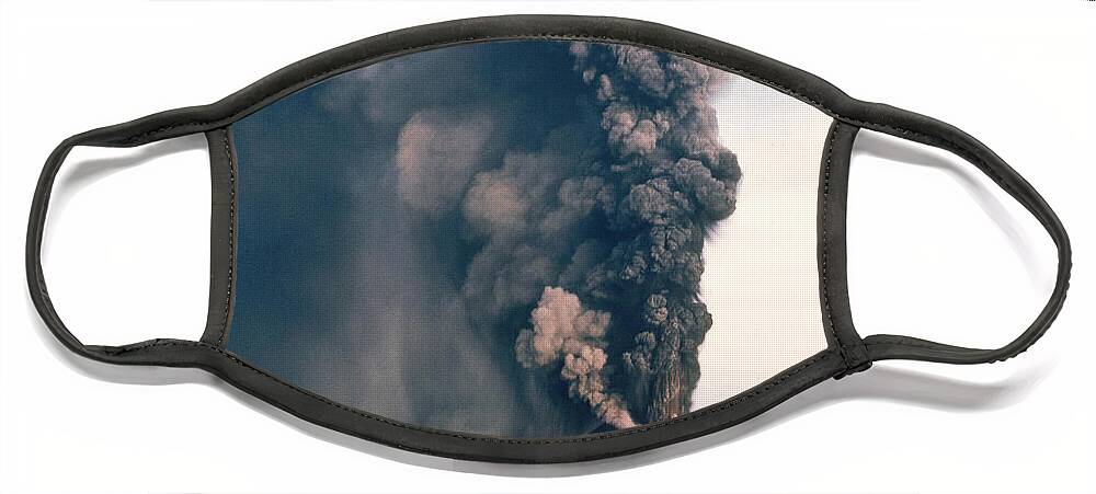 Volcanology Face Mask featuring the photograph Tolbachik Volcano Eruption by Mark Newman