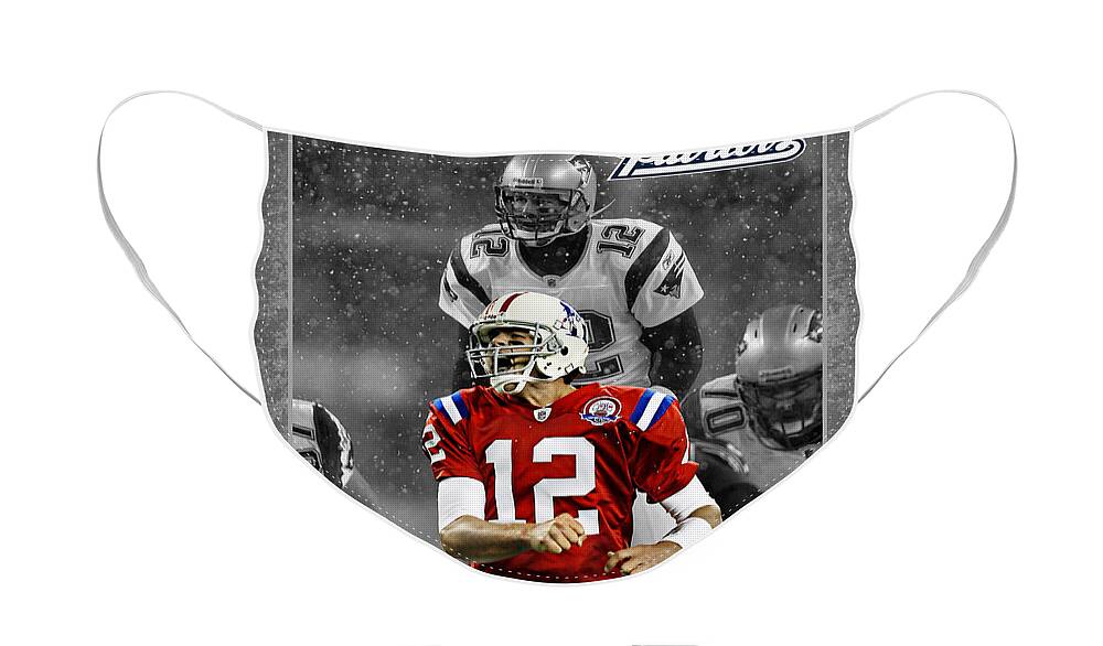 Tom Brady Face Mask featuring the photograph Tom Brady Patriots by Joe Hamilton